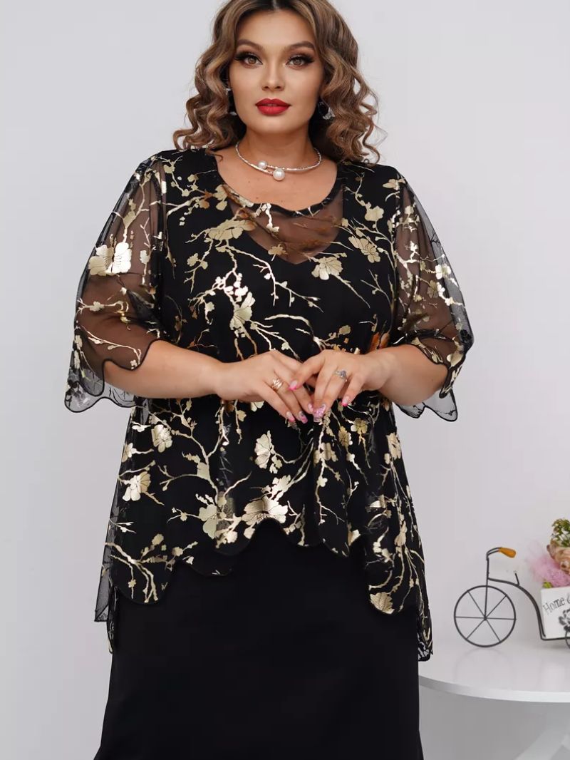 Diana - Elegant Floral Blouse