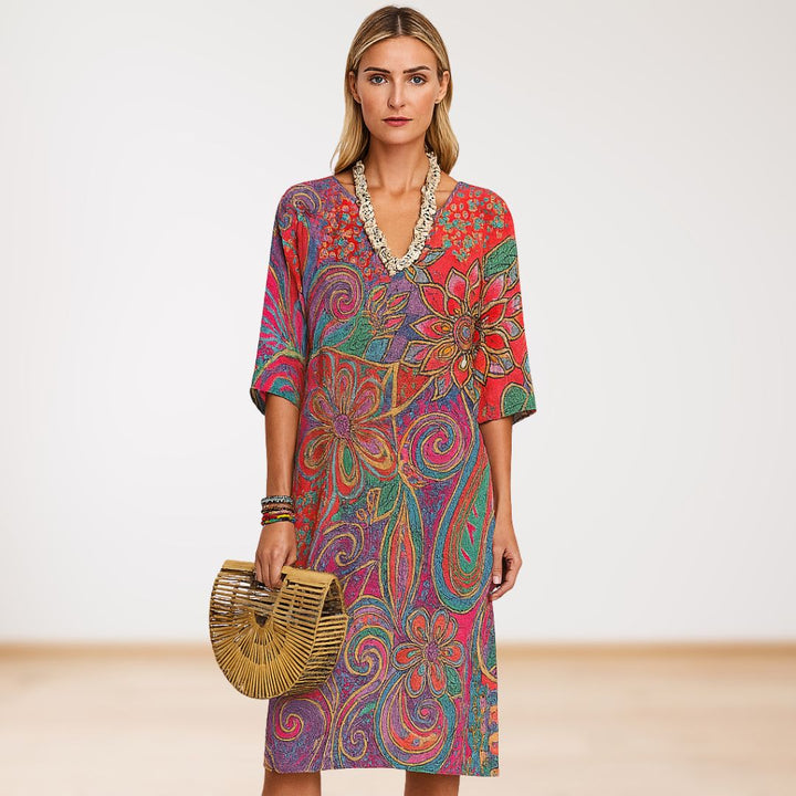 Alice - Boho Floral Dress