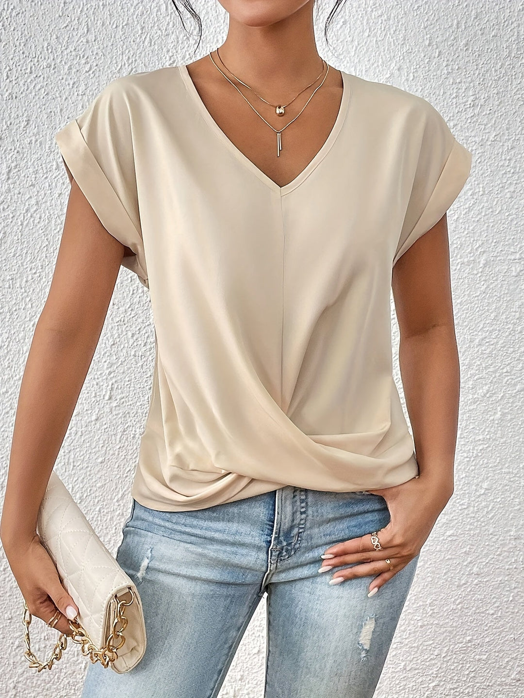 Blakely - Casual V-Neck Blouse