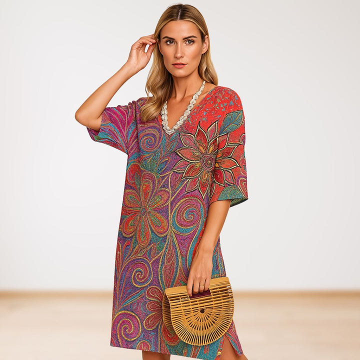 Alice - Boho Floral Dress