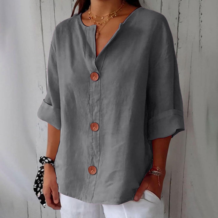 Sienna - Button-Front Blouse