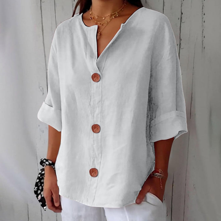 Sienna - Button-Front Blouse