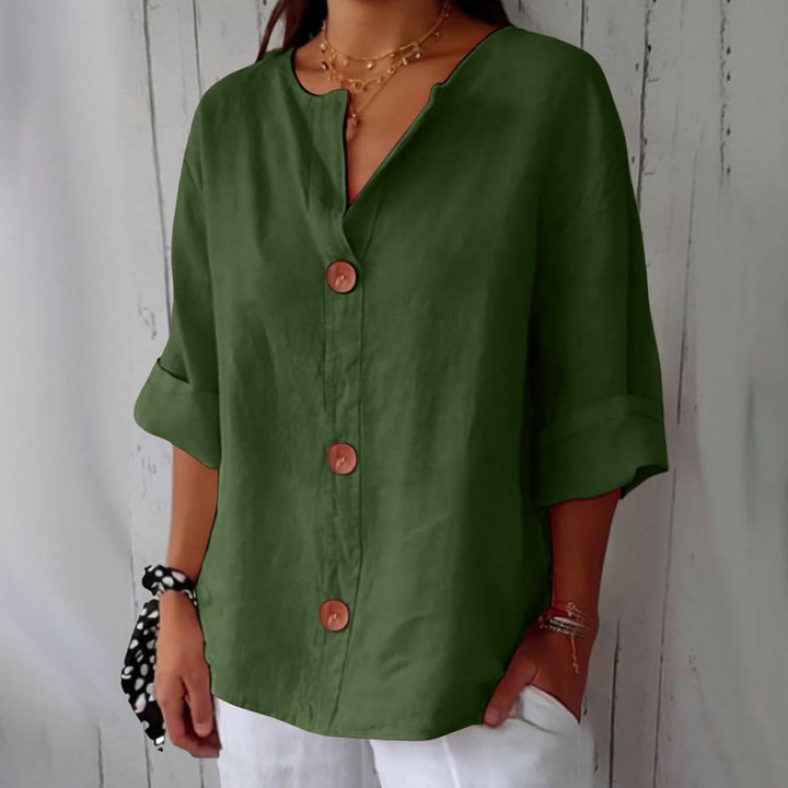 Sienna - Button-Front Blouse
