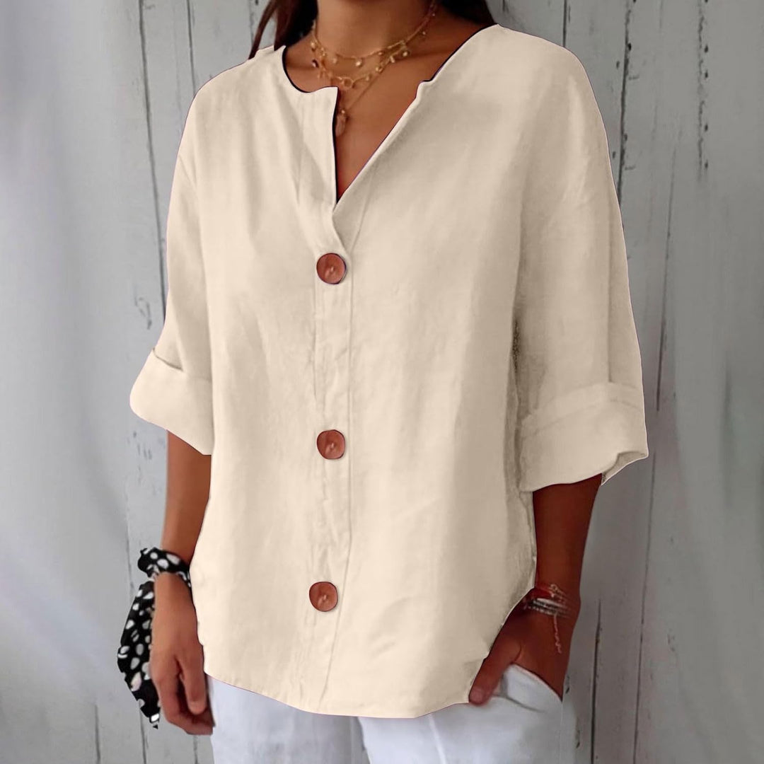 Sienna - Button-Front Blouse