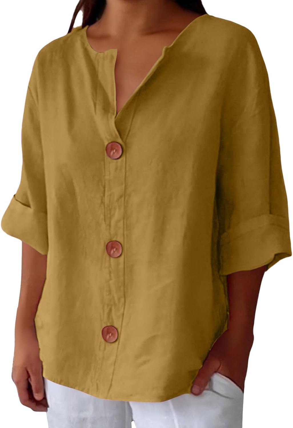 Sienna - Button-Front Blouse