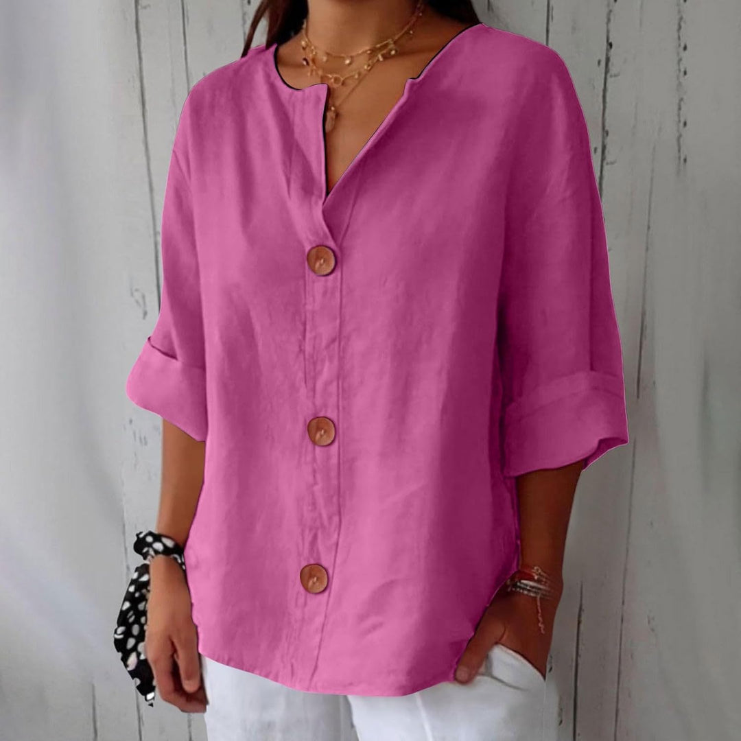 Sienna - Button-Front Blouse