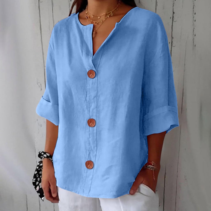 Sienna - Button-Front Blouse