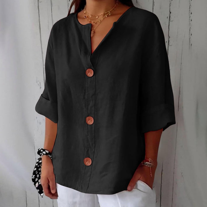 Sienna - Button-Front Blouse