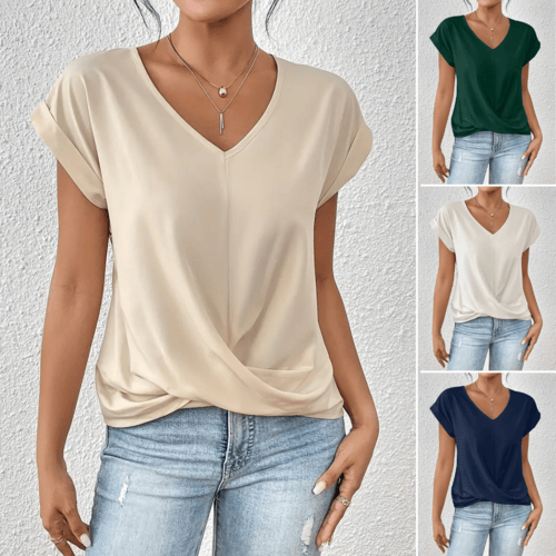 Blakely - Casual V-Neck Blouse
