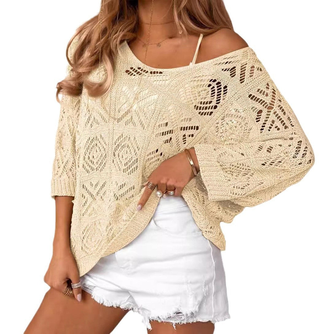 Andrea - Crochet Knit Jumper