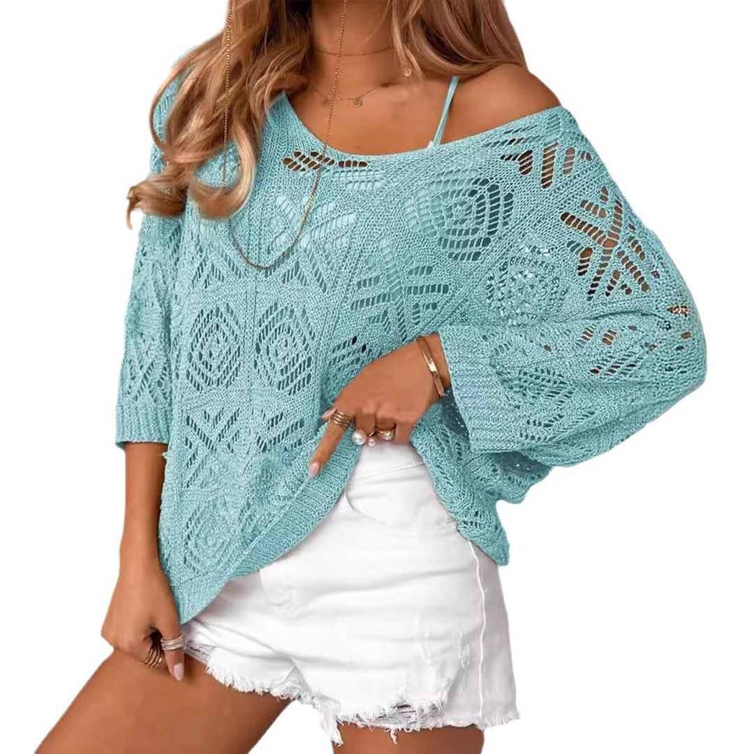 Andrea - Crochet Knit Jumper