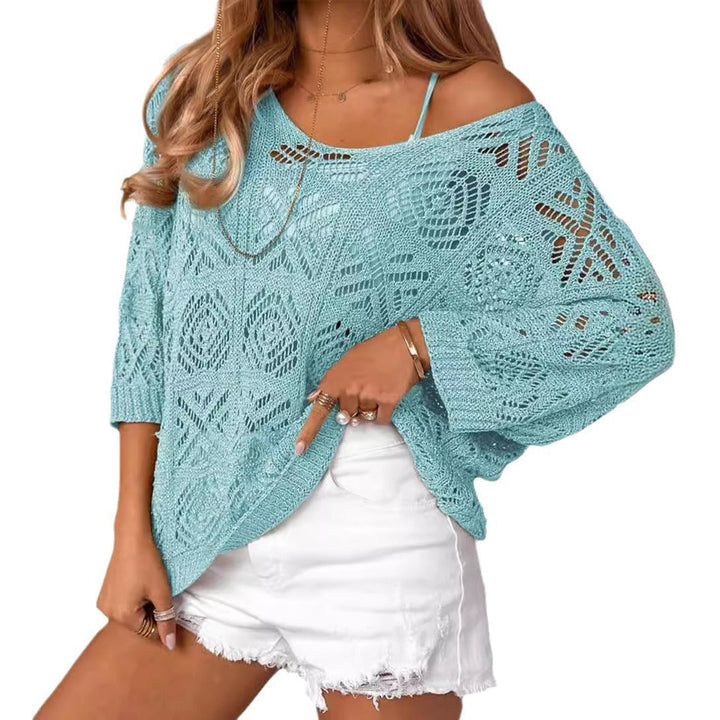 Andrea - Crochet Knit Jumper