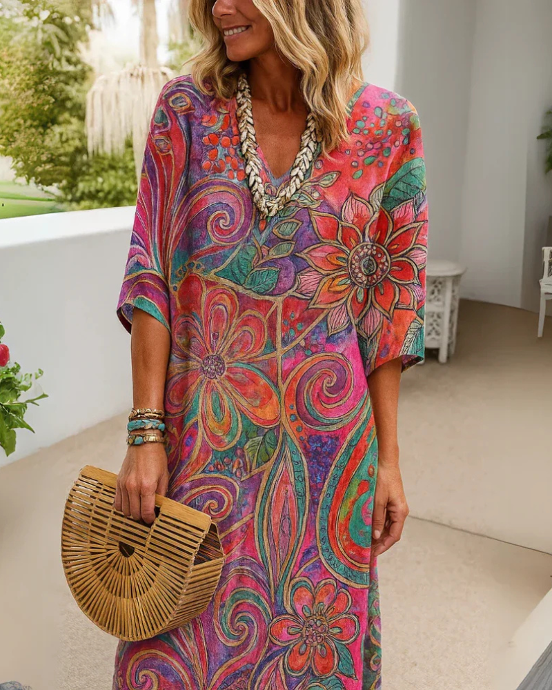 Alice - Boho Floral Dress